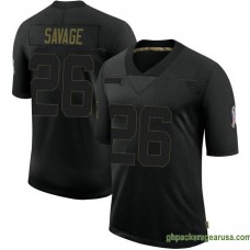 Mens Green Bay Packers Darnell Savage Black Authentic 2020 Salute To Service Gbp212 Jersey GBP360